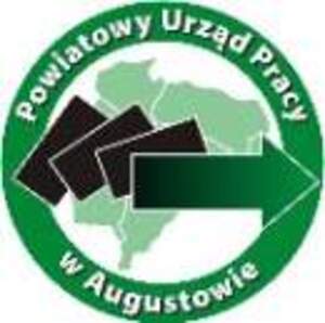 Logo Powiatowego Urzędu Pracy w Augustowie.